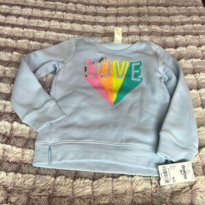 Oshkosh Bgosh sweatshirt top with sequins that change colors